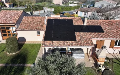 Installation de panneaux photovolataïques en Occitanie